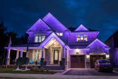 Two-story-purple-lights